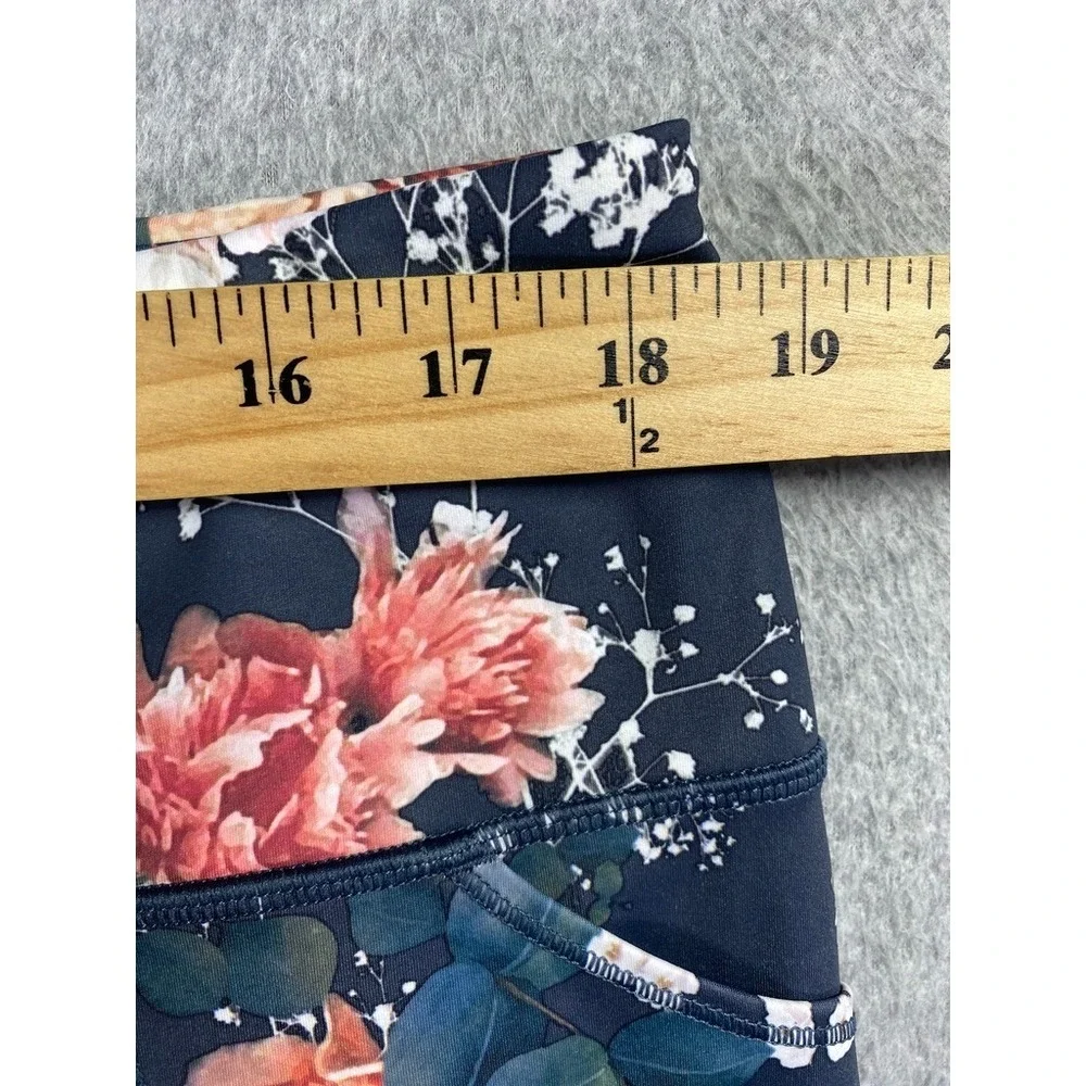 Duluth Trading Leggings Womens 2X Floral Stretch Pants Comfort Casual Color
